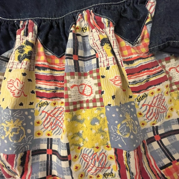Y2K Dress Denim Patchwork Size 4 - Picture 7 of 7
